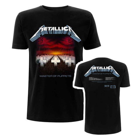 Metallica Master Of Puppets Tracks Official T-Shirt