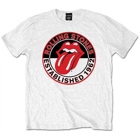 Rolling Stones Established 1962 Official White T-Shirt