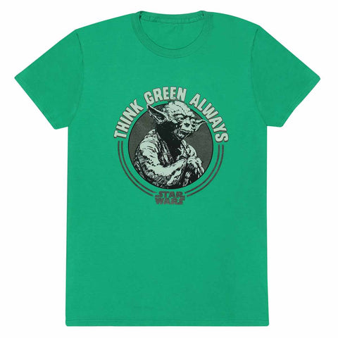 Yoda Think Green Always Official Star Wars T-Shirt