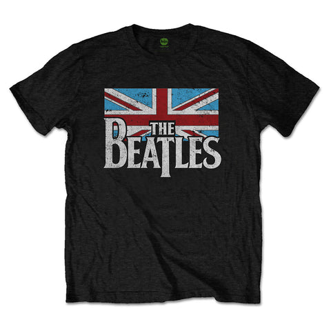 The Beatles Vintage Flag Logo Official T-Shirt