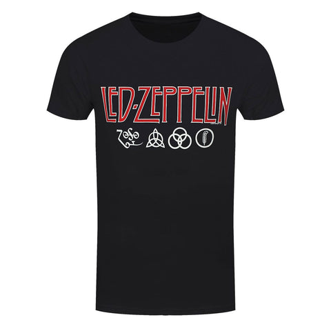 Led Zeppelin Logo & Symbols Official T-Shirt