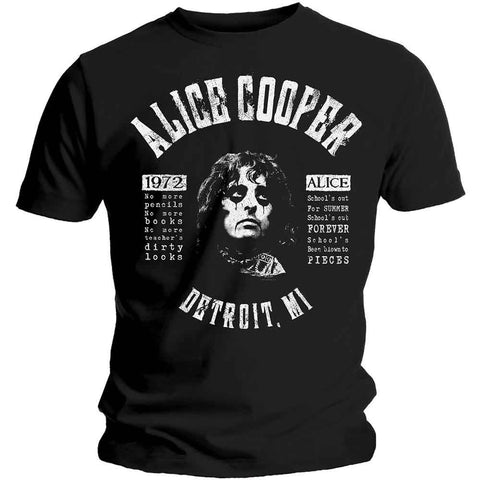 Alice Cooper Schools Out Lyrics Official T-Shirt