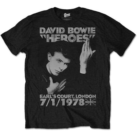 David Bowie Heroes Earl Court Official T-Shirt