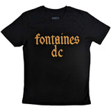 Fontaines DC Gothic Logo Official Black T-Shirt