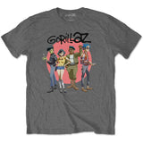 Gorillaz Group Circle Official Grey T-Shirt
