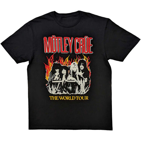 Motley Crue World Tour Flames Official T-Shirt