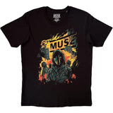 Muse Burning Official Black T-Shirt