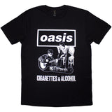 Oasis Cigarettes & Alcohol Official Black T-Shirt