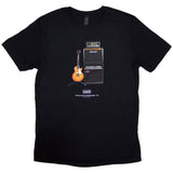 Oasis Definitely Maybe Guitar Official Black T-Shirt