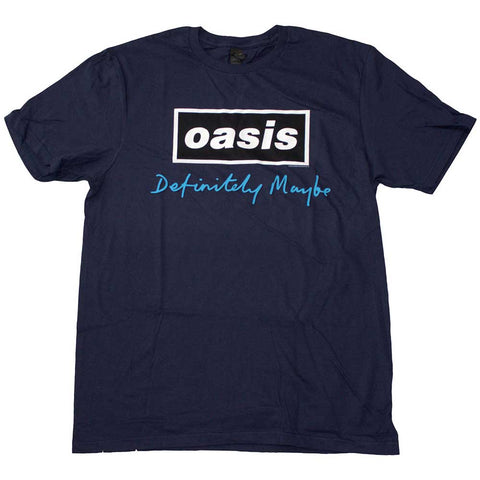 Oasis Definitely Maybe Official Navy T-Shirt