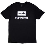 Oasis Supersonic Title Official Black T-Shirt