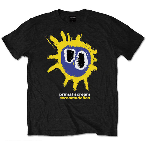 Primal Scream Screamadelica Official Black T-Shirt