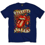 Rolling Stones Tongue Stars Official Blue T-Shirt