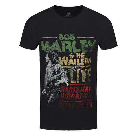 Bob Marley Rastaman Vibration Tour 76 Official T-Shirt