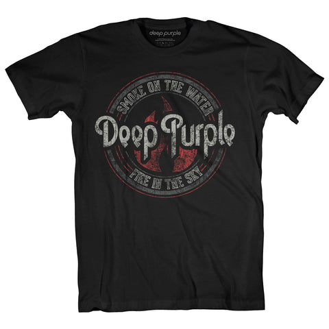 Deep Purple Smoke Circle Official T-Shirt