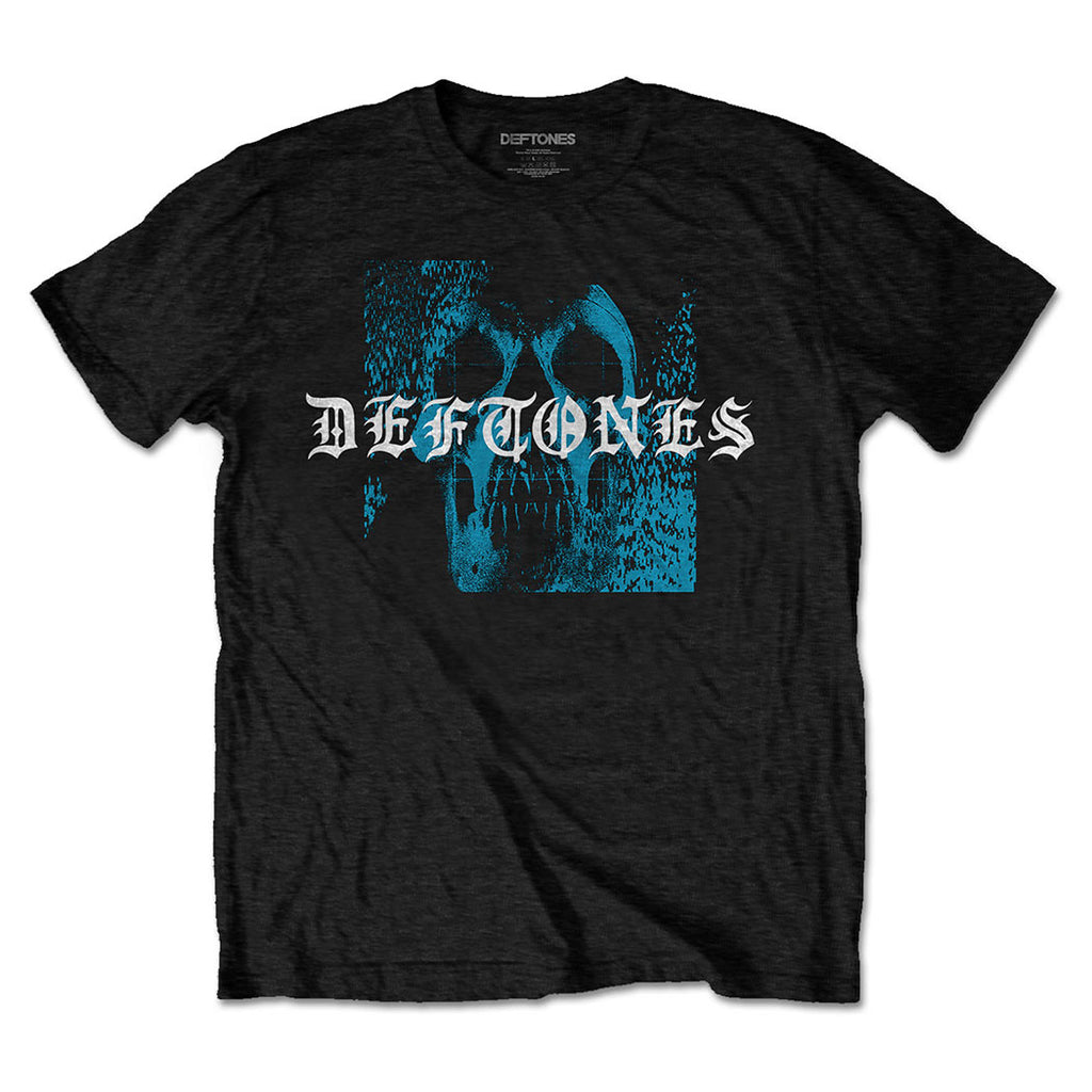 Deftones Static Skull - Camiseta Oficial Unisex Para