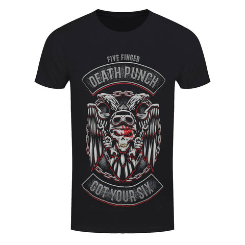 Five Finger Death Punch Biker Badge Official T-Shirt