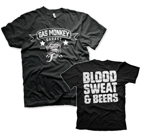 Gas Monkey Garage Blood Sweat Beers Official T-Shirt