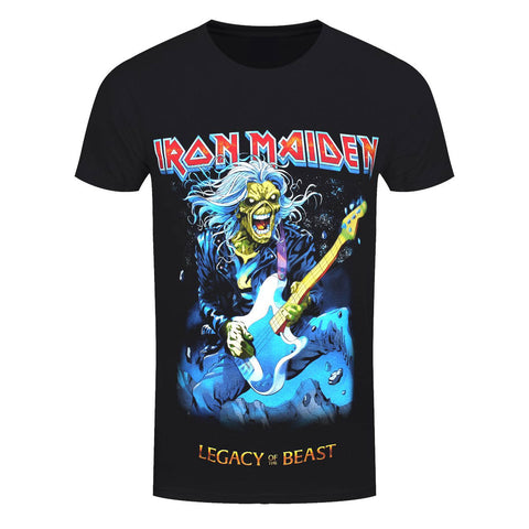 Iron Maiden Eddie On Bass Official T-Shirt