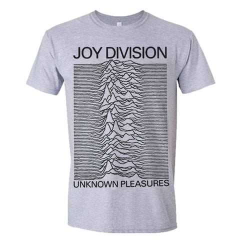 Joy Division Unknown Pleasures Official Grey T-Shirt