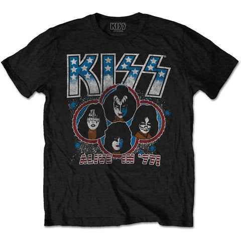 Kiss Alive In 77 Band Official T-Shirt