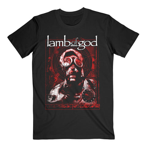 Lamb Of God Gas Mask Waves Official T-Shirt