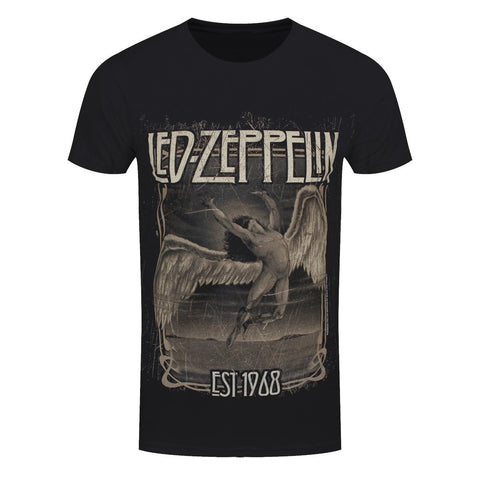 Led Zeppelin Faded Falling 1968 Official T-Shirt