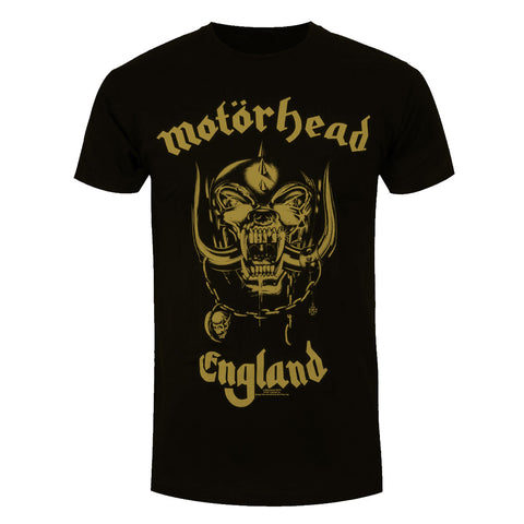 Motorhead England Gold Official T-Shirt