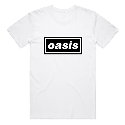 Oasis Logo Official White T-Shirt