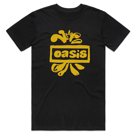 Oasis Drawn Logo Official Black T-Shirt